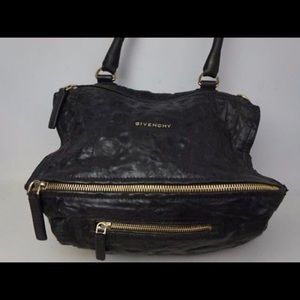 Givenchy Crinkled Black Pandora Messenger Bag
